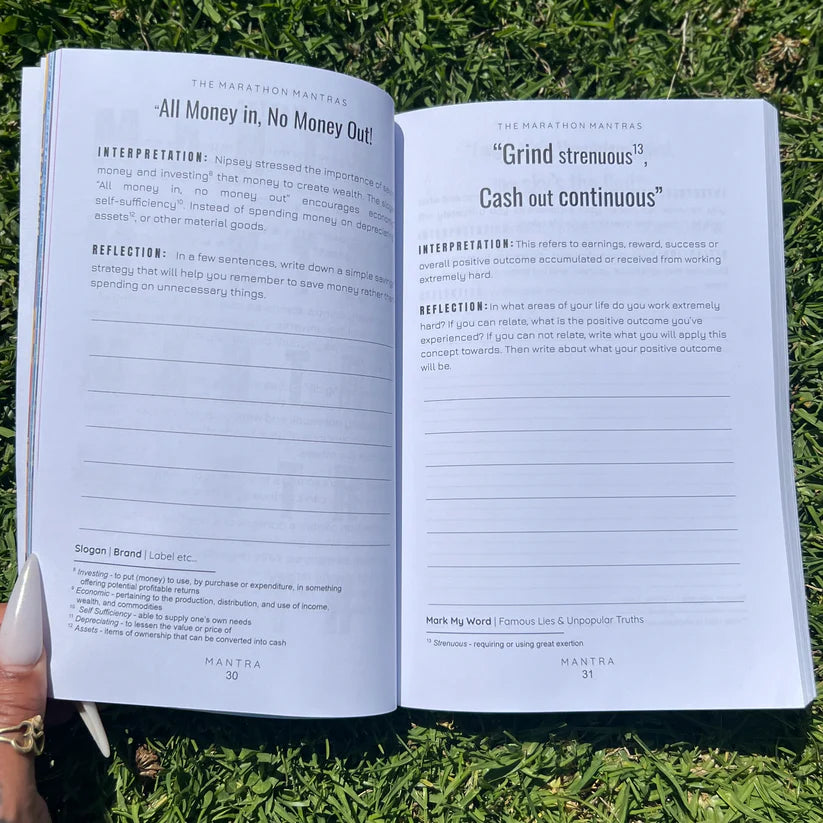 The Marathon Mantras Book of Game