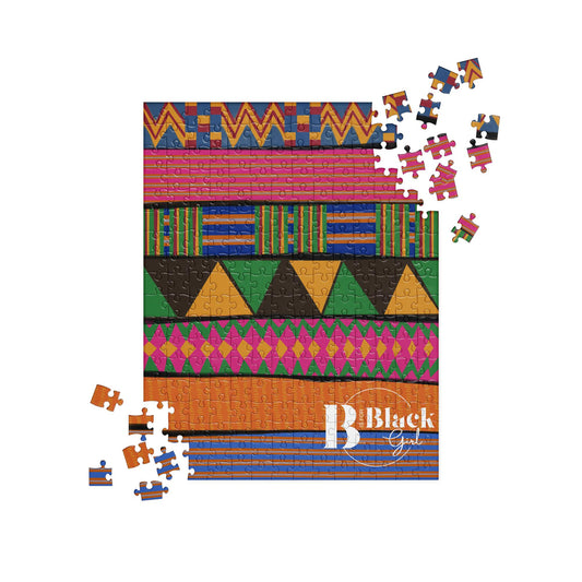 B is for Black Girl Kente Puzzle