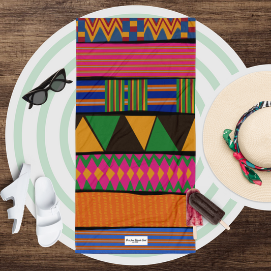 K is for Kente | Beach Towel