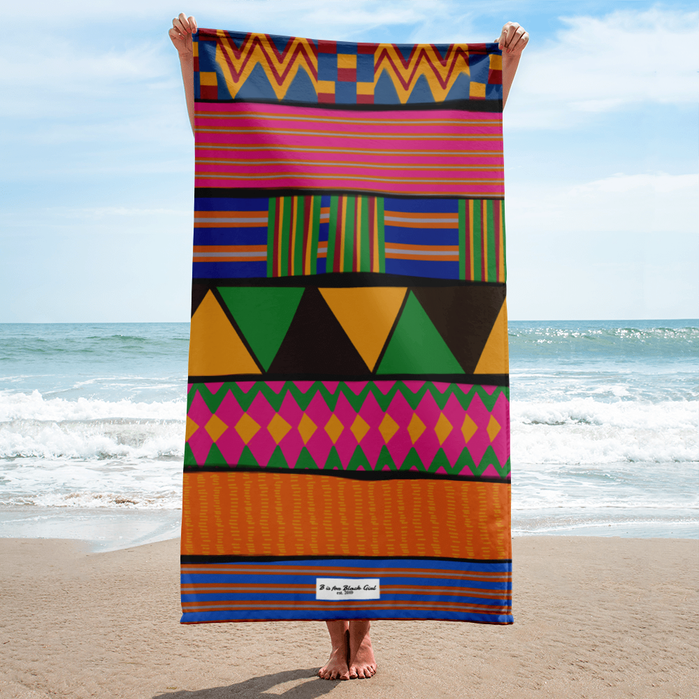 K is for Kente | Beach Towel